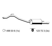 ERNST Silenciador Para VW Transporter IV Bus 2.8 VR6