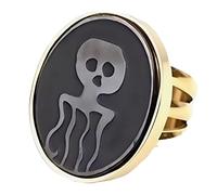 Ernst Stavro Blofeld Spectre - Anillo de pulpo negro de acero inoxidable inspirado en Rusia con accesorios de amor, 9 US talla, Acero aleado, Sin piedras preciosas
