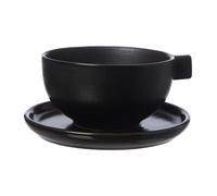 ERNST Taza de té y platillo Ernst 7.5 cm negro