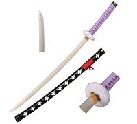 Eroberer Espada de Juego de Roles de Animación de Madera, Espada Samurái de Rollo Nonazoro, Fanáticos de Animación, Corte de Plumas en el Cielo, Trafalgar Law Cuchillo Morado
