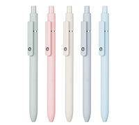 erofa Zennyth 5 bolígrafos de gel de secado rápido, recambio negro de punta fina de 0,5 mm, bolígrafos de gel de bola de rodillo retráctil de primera calidad