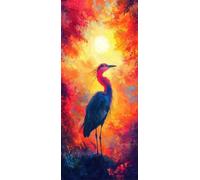 Erone Dipingere con i Numeri Adulti, Misura XXL 30x90cm,Animali Paint by Numbers Kit Principianti Con 3 Penne, Kit Fai Da Te, Hobby Creativi Adulti Regalo Donna Decorazioni, (Senza Cornice) P0M-962