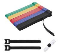 eROOSY 100 bridas ajustables y reutilizables, 15 cm, gancho y bucle