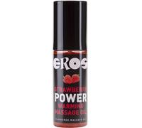 EROS Power Line Aceite Masaje E Calor 100 Ml - Aceite Comestible Con Sabor Intenso Para Sensaciones Calientes