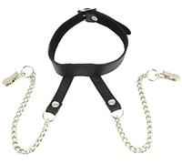 Erotic Fashion Pinzas pezones con cadena y collar