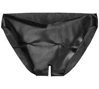 Erotic Fashion Slip con abierto Paso látex, talla L), color negro