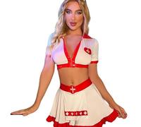 Erotic Underwear Cosplay Nursing Uniforms Fashion Dating Women Sexy Outfit Black I-White