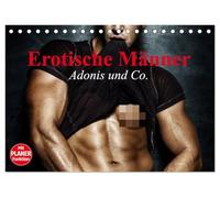 Erotische Männer. Adonis und Co. (Tischkalender 2026 DIN A5 quer), CALVENDO Monatskalender: Stilvolle Männererotik und starke Muskeln für aufregende Momente