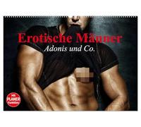 Erotische Männer. Adonis und Co. (Wandkalender 2026 DIN A2 quer), CALVENDO Monatskalender: Stilvolle Männererotik und starke Muskeln für aufregende Momente