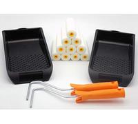 ERP - KIT ESMALTAR - 2 X CUBETA 15CMX32CM - 2 X MANGO PARA RODILLOS - 10 X RECAMBIO 10 CM ESPUMA SUPERFINA