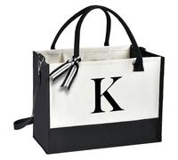 Erpotyl Regalos para el día de la madre para mamá de parte de hija hijo, regalos para mamá, esposa, mamá, nueva mamá, bolsa de mano, regalo de cumpleaños para mujeres maestras, K, 1 Count (Pack of 1)