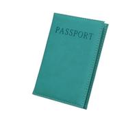 ERQIAO 1 funda de piel sintética Possport para viajes mundiales, protector de pasaporte, organizador universal para pasaporte, Teal, Talla única