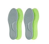 ERQIAO 10 plantillas ortopédicas unisex de espuma viscoelástica desodorizantes, absorben el sudor, accesorios suaves para zapatos (gris, 2 pares, 41-42)
