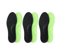 ERQIAO 10 plantillas ortopédicas unisex de espuma viscoelástica desodorizantes para zapatos deportivos que absorben el sudor, accesorios suaves para zapatos (negro, 3 pares, 41-42)