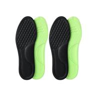 ERQIAO 10 plantillas ortopédicas unisex de espuma viscoelástica desodorizantes para zapatos deportivos que absorben el sudor, accesorios suaves para zapatos (negro, 2 pares, 37-38)