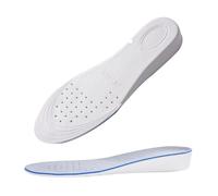ERQIAO 2 pares de plantillas invisibles de aumento de altura para zapatos, transpirables, cómodas para pies, mujeres, hombres, zapatos de levantamiento de talón, almohadillas ortopédicas (altura 2,5