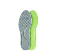 ERQIAO 2 plantillas ortopédicas unisex de espuma viscoelástica desodorizantes, absorben el sudor, accesorios suaves para zapatos (gris, 1 par, 37-38)