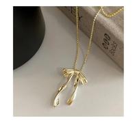 ERQIAO Collar de mariposa brillante exquisito con colgante de cristal dorado, collar de cadena para mujer, boda, fiesta, joyería de regalo, talla única, Ágata