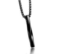 ERQIAO Collar largo de moda con colgante geométrico de cadena larga para hombre, joyería personalizada para regalo de aniversario, talla única, Ágata