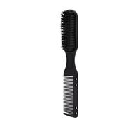 ERQIAO Peine para peinar la barba para hombre, fragmentos de cabello, barrido, cuidado del peinado de la barba, cepillo multifuncional de doble cabeza, cómodo peinado fácil de usar (negro (3 piezas)