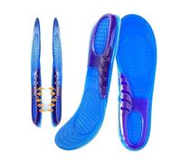ERQIAO Plantillas de gel de silicona para zapatos, absorción de golpes, suela antideslizante para hombre y mujer, insertos para el cuidado de los pies (L UE 44-48)