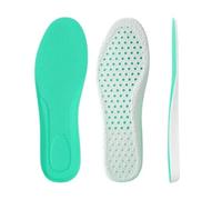 ERQIAO Plantillas deportivas de espuma viscoelástica para correr, amortiguar los golpes, caminar, senderismo, cómodas, transpirables, suaves, para hombres y mujeres, uso diario (45-46-290 mm)