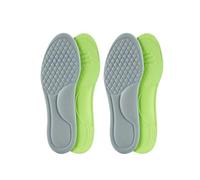 ERQIAO Plantillas ortopédicas unisex de espuma viscoelástica, plantilla desodorizante, absorbe el sudor, accesorios suaves para zapatos (gris (4 unidades), 35-36)