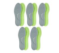 ERQIAO Plantillas ortopédicas unisex de espuma viscoelástica, plantilla desodorizante, absorbe el sudor, accesorios suaves para zapatos (gris (10 unidades), 41-42)