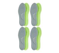 ERQIAO Plantillas ortopédicas unisex de espuma viscoelástica, plantilla desodorizante, absorbe el sudor, accesorios suaves para zapatos (gris (8 unidades), 43-44)