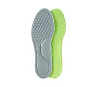 ERQIAO Plantillas ortopédicas unisex de espuma viscoelástica, plantilla desodorizante, absorbe el sudor, accesorios suaves para zapatos (gris (2 unidades), 45-46)