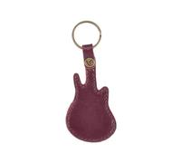 ERQIAO Soporte para púas de guitarra, estuche de piel para púas, llavero, forma de guitarra, púas de guitarra, accesorios para instrumentos de cuerda, excluyendo púa, Red, Talla única
