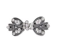 ERQIAO Sujetadores de clip retro para ropa, pinzas para ropa, bufanda, broche plateado, clip de hebilla, soporte para mujer, joyería de vestir, talla única, Ágata