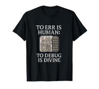 Errar es depuración Humana Diseño divino de Ingeniero matemático Stem Camiseta