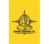 Errare Humanum Est Journal - Minimal Philosophy Notebook, Stoic Latin Quote Cover, Aesthetic Black Line Art Design (IMPERIUM CORE)