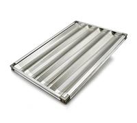 Erre4m Bandeja de horno perforada para baguettes de 60 x 40 cm sobre marco de aluminio profesional