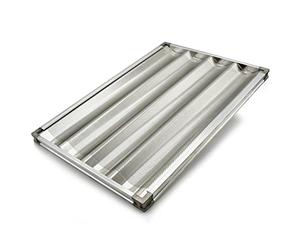 Erre4m Bandeja de horno perforada para baguettes de 60 x 40 cm sobre marco de aluminio profesional