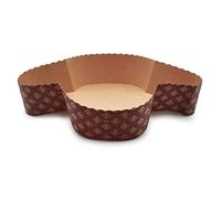 Erre4M Molde de papel de horno para «colomba pasquale» paloma de pascua de 500 g, 10 unidades