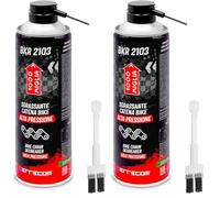 Errecom 1000 Miglia BKR 2103 Spray Desengrasante Cadena y Grupo Piñones para Bicicletas de Alta Presión + Cepillo de Cerdas Duras que también se puede utilizar con conectado al bote - 500 ml