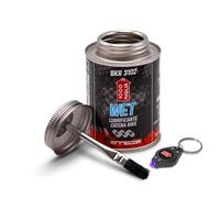 ERRECOM 1000 Miglia BKR 3102 Lubricante para cadenas de bicicletas WET- 240 ml, para condiciones húmedas, mojadas y con barro, tarro All-In-One con cepillo incluido