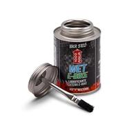 ERRECOM 1000 Miglia BKR 5102 E-BIKE WET Lubricante Cadenas de Bicicletas eléctricas senderos húmedos - 240 ml, mojados y embarrados fórmula fluorescente y perfumada, Bote All-in-One cepillo incluido