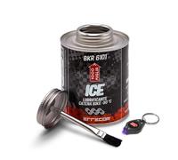 Errecom 1000 Miglia BKR 6101 Lubricante Cadena de Bicicleta uso en Condiciones de Frío Extremo hasta -50°C y Senderos nevados - 240 ml, Fórmula Fluorescente, Bote All-In-One con cepillo incluido