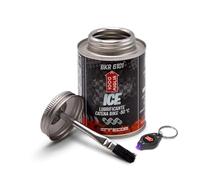 Errecom 1000 Miglia BKR 6101 Lubricante Cadena de Bicicleta uso en Condiciones de Frío Extremo hasta -50°C y Senderos nevados - 240 ml, Fórmula Fluorescente, Bote All-In-One con cepillo incluido