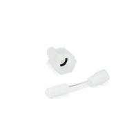 Errecom Adaptador 1/4 SAE (O-Ring negro) + Manguera Flexible para la inserción de Aditivos en los Sistemas de Aire Acondicionado y Refrigeración