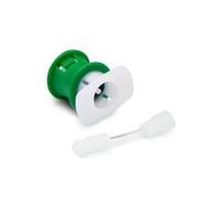 Errecom Adaptador con enchufe rápido lato baja presión para sistemas A/A de los automáviles de los automóviles con gas refrigerante R1234yf (verde) + maguera Flexible Flex Hose