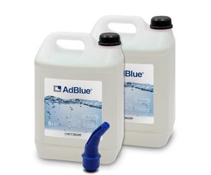ERRECOM AdBlue Aditivo para Motores diésel a Base de urea para la reducción de emisiones de NOx, Conforme a ISO 22241-1, 10 L (2 x 5 L), Boquilla Incluido