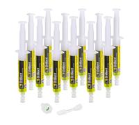 ERRECOM Brilliant - 12 x 7,5 ml, Detector Fluoresciente UV para localizar Las Fugas de Gas Refrigerante en los Sistemas de Aire Acondicionado y Refrigeración, Incluye adattator 5/16 SAE