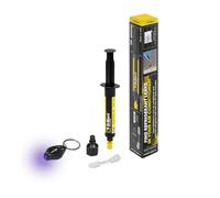 ERRECOM Brilliant Detector Monodosis Fugas Gas Refrigerante AC/R 7,5 ml | Fórmula Fluorescente UV, Incluye Lámpara UV y Adaptador 1/4 SAE para Sistemas de Climatización y Refrigeración