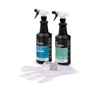 Errecom Kit limpieza aire acondicionado, incluye Clima-Net 1L limpieza unidad interna y filtros, detergente alcalino Bio Alkaline 1L tensioactivos biodegradables limpieza de unidad externa, guantes