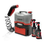 Errecom Kit Limpieza Bici BIO: JET GUN PRO+ Hidrolimpiadora Portátil con Batería y Depósito de Agua 8L, BKR 1105 Detergente Bike BIO 1L, BKR 2101 Desengrasante Cadena BIO 1L + Spray
