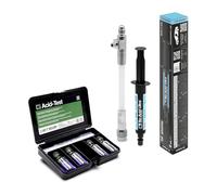 ERRECOM Kit para detectar y eliminar la acidez en instalaciones de climatización y refrigeración, contiene Acid-Test y No-Acid Ultra con sistema de inserción reutilizable Easy-Inject 5/16 SAE